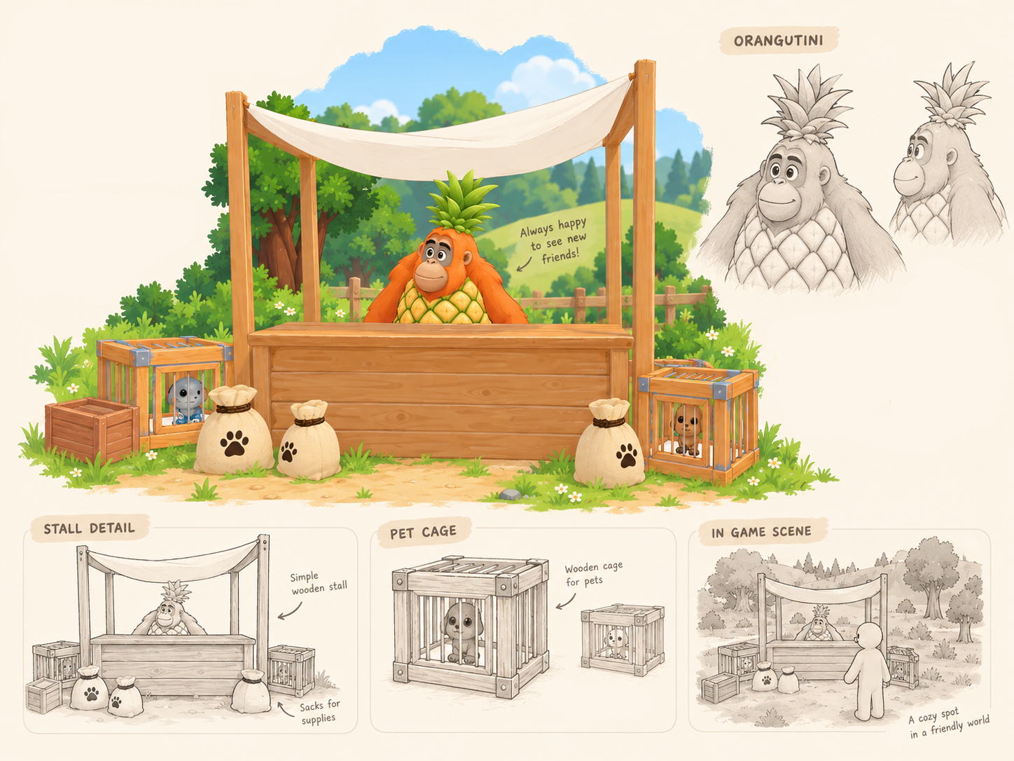 Brainrot Battles pet store concept artwork